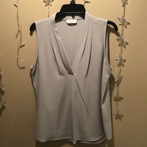 Calvin Klein gray blouse
